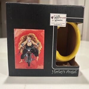 Wild (but tasteful) Women Harley's Angel Motorcycle Diva Coffee Mug Cup NIB